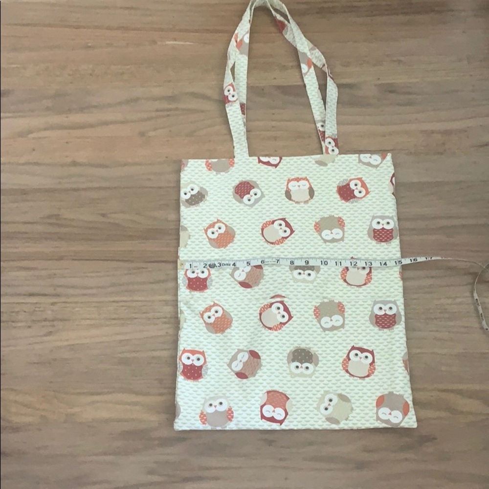 Owl canvas tote from boutique hotel in Scotland